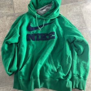 Nike Men's Emerald Green Hoodie